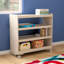 Chariot de rangement en bois de classe commerciale Bright Bright de 4 niveaux avec roulettes verrouillables