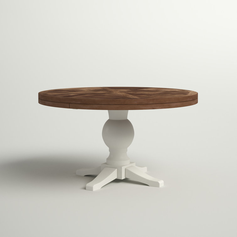 Portobello Round Pedestal Farm Dining Table, Made in the USA