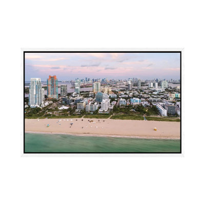 South Beach Aerial, Miami 1 Piece Wall Art on Canvas