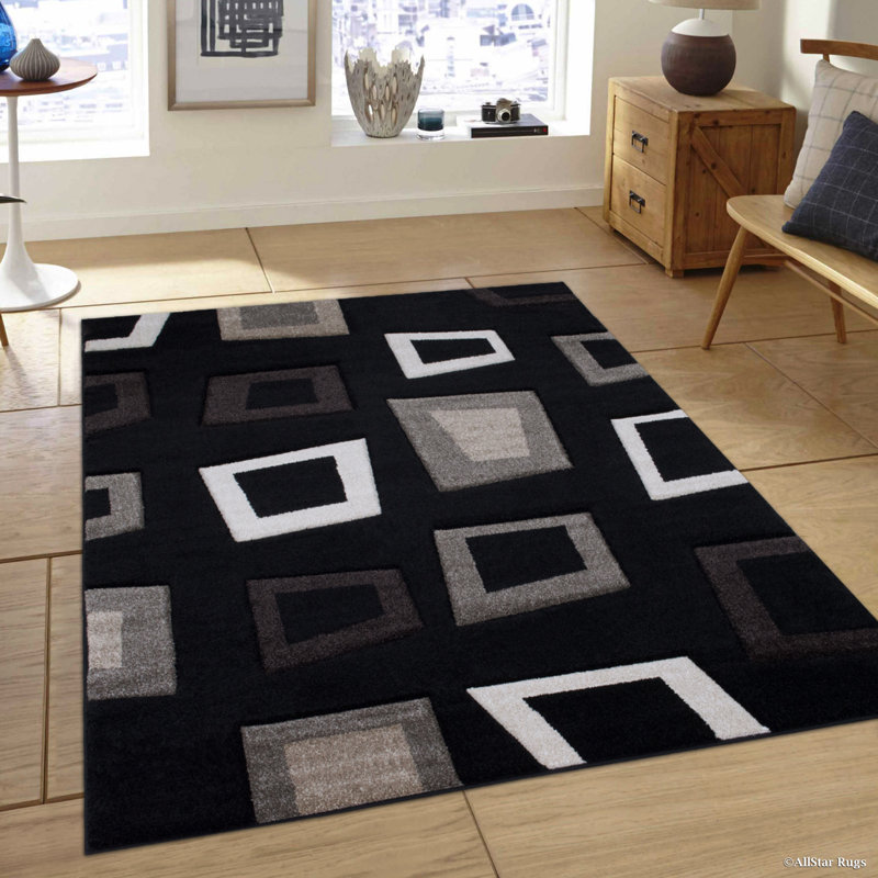 Abstract Indoor Rug, Rectangle 5'2" x 7'2"