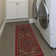 Ottohome Non-Slip Medallion Oriental Area Rug For Living Room, Hallway, Entryway Rug, Dark Red