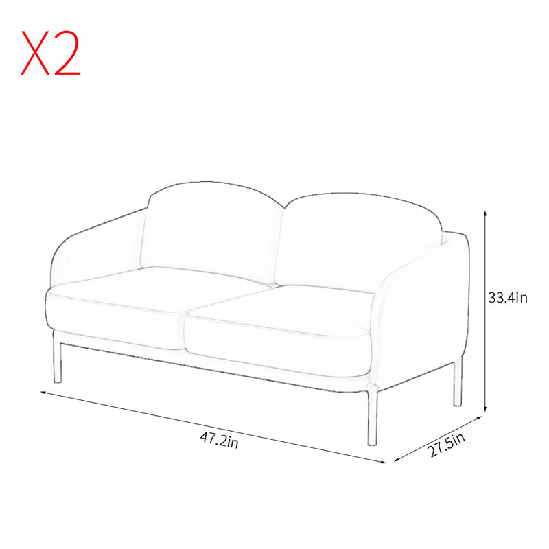 Banc de rangement simple et tendance, Bleu clair
