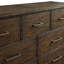 7 tiroirs 60 po Moshe Commode noyer foncé