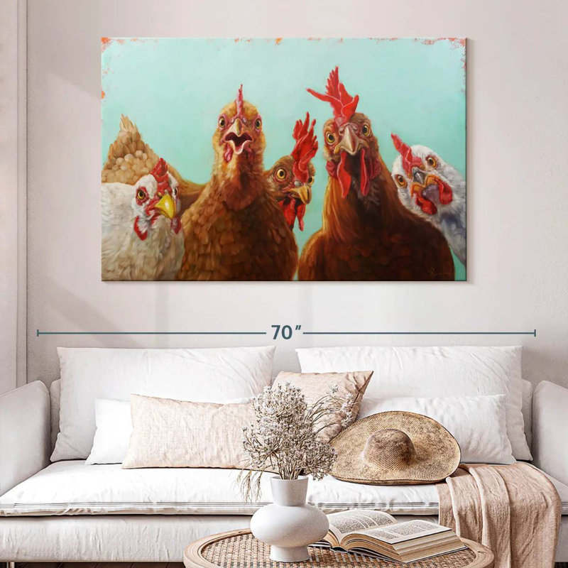 Brampt Chicken For Dinner, 34" H x 51" W