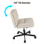 Chaise de bureau avec revêtement en cuir, pivotant, hauteur réglable, roulettes