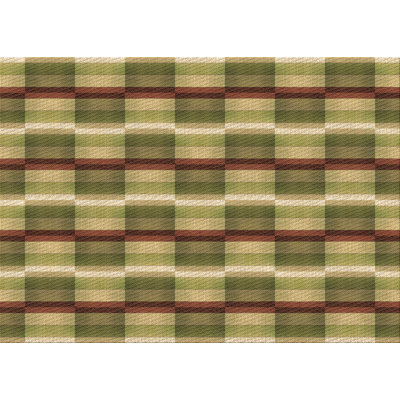 Tapis 100% à motifs lavables à la machine 2989 Pat1175-BRN