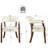 LUMERA Collection Tufted Arm Dining Chair Cream White-608087498-667664905