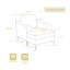 Canapé modulaire convertible avec repose-pieds de rangement-665179285