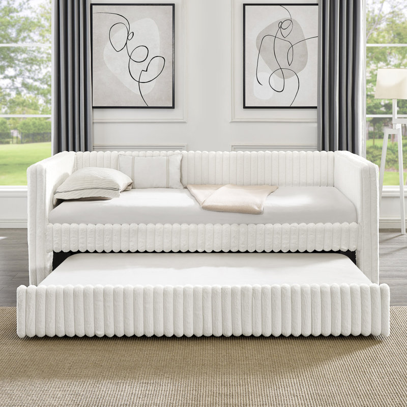 Lit de jour simple beige Modern, Beige