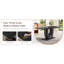 Ensemble de tables de salle à manger élégantes en MDF noir, style moderne pour la maison et la cuisine
