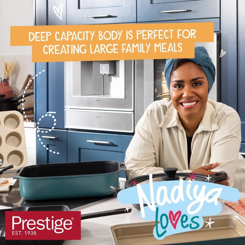 Nadiya X Prestige Cast Aluminium Roaster, 39cm X 25cm