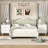 3-drawer Nightstand 23.6'' W White Beside Table