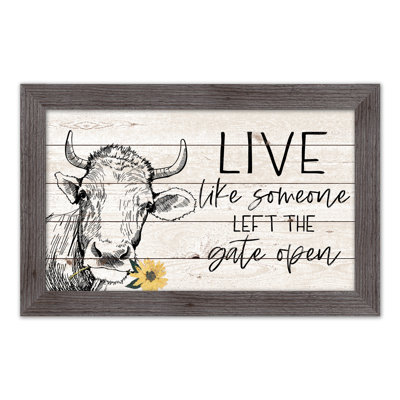 Live Gate Is Open, reproduction encadrée
