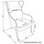 Fauteuil à oreilles de 26 po de large Abdelhadi-501614471