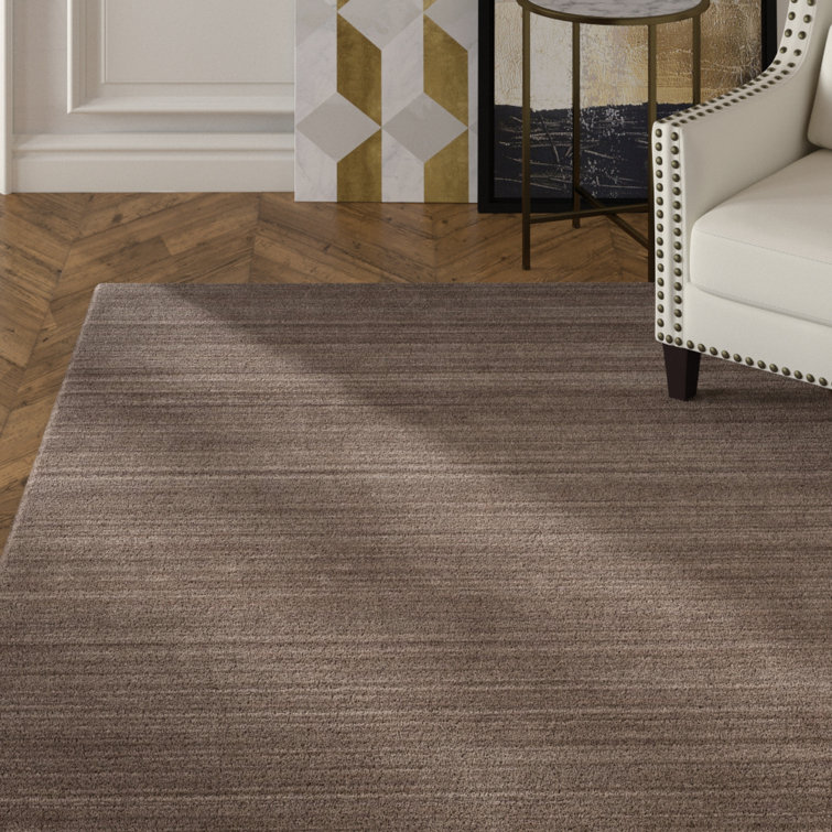 Mcelroy Striped Wool Ashwood Area Rug
