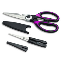 Kitchen Scissors with Magnetic Holder, Linoroso Kitchen Shears Made with  Heavy Duty Stainless Steel, Dishwasher Safe Meat Scissors, Tiger