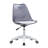 Contemporary Swivel Desk Chair with Stain-Resistant Upholstered Seat and Caster Wheels-2089554524