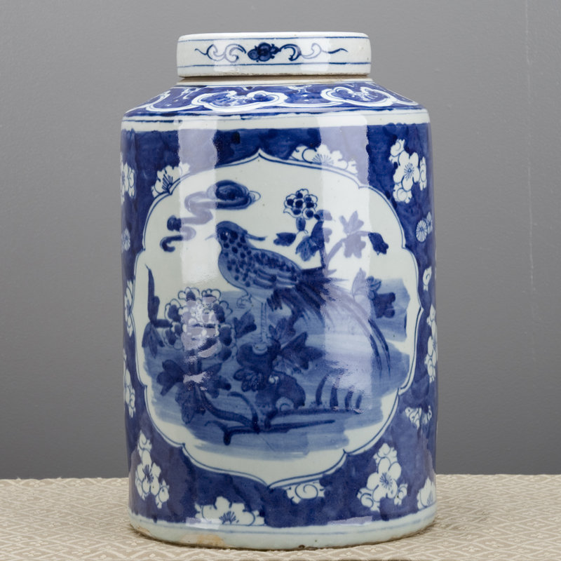 Handmade Porcelain China Ginger Jar