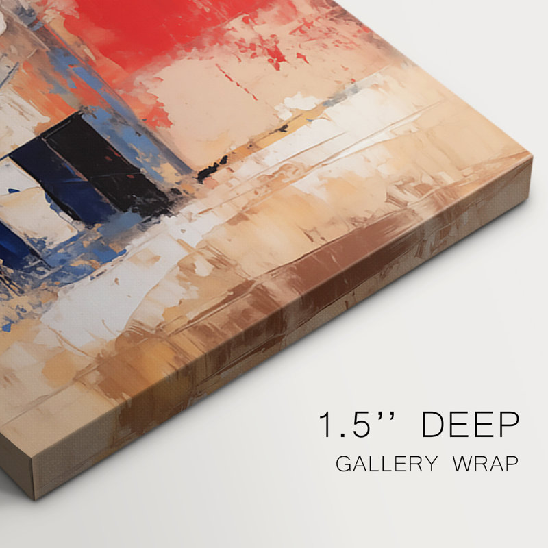 LANDSCAPES Series CXXIII  -Custom Wrapped Gallery Canvas - 3 Pieces, 12" H x 24" W