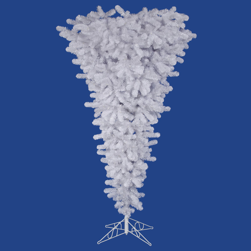 Vickerman 7.5' White Artificial Christmas Tree, 5.5', Not Pre-Lit