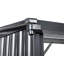 Garden Log Store SCHEGGINO 165 cm 89 cm Metal Graphite Grey