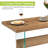 Modern 55 inches Rectangular Dining Table,High Glossy Glass Desk Table-1827632751