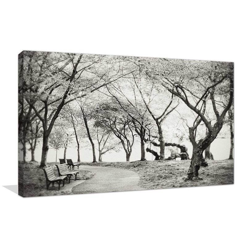 «Path Walk», reproduction de photo, H 18 po x l 30 po x P 1 po, Toile tendue