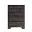 Commode en bois foncé 1Pc