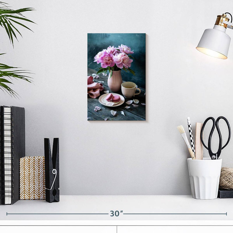 Harnek Tea Time Peonies, 12" H x 8" W