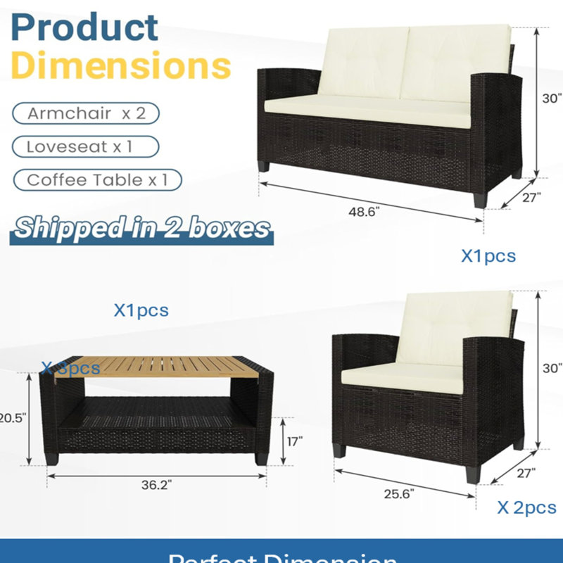 25.83'' Wide Loveseat