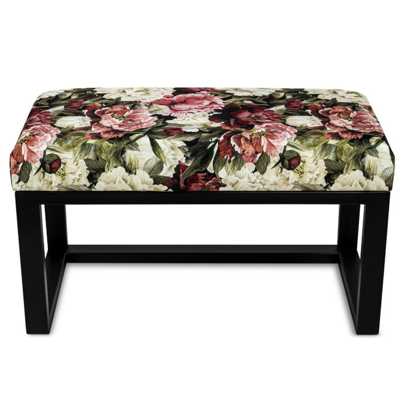 Timaios Velvet Upholstered Bench, H45 x W70 x D35cm
