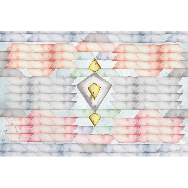 «Happy penséts V» par Kristy riz - reproduction sur toile tendue, H 12 po x l 18 po, Toile tendue, Non
