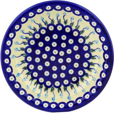 Floral Peacock Stoneware Pasta Bowl