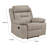 Conia Manual Reclining Chair, Top Grain Leather Cushions-115686168