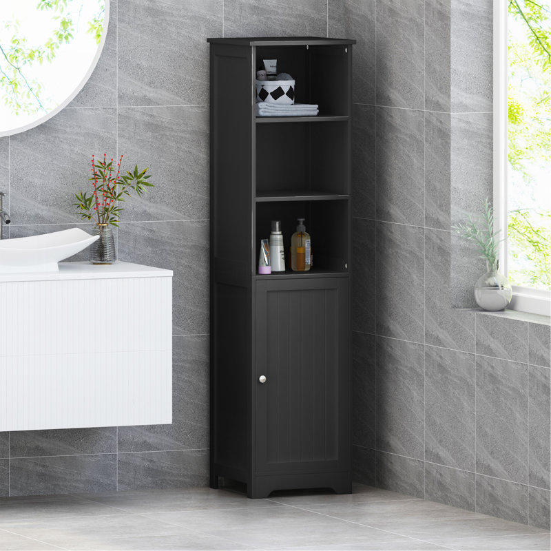 Armoire de salle de bain avec intérieur spacieux et design moderne