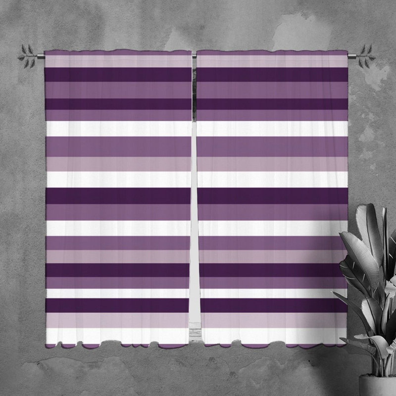 Rideaux horizontaux à motif de rideaux 7837, L 40 po x L 61 po