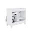 Meuble-lavabo de 36 po en bois massif avec lavabo - Comprend un tiroir rabattable, 3 tiroirs et 2 portes-939918471