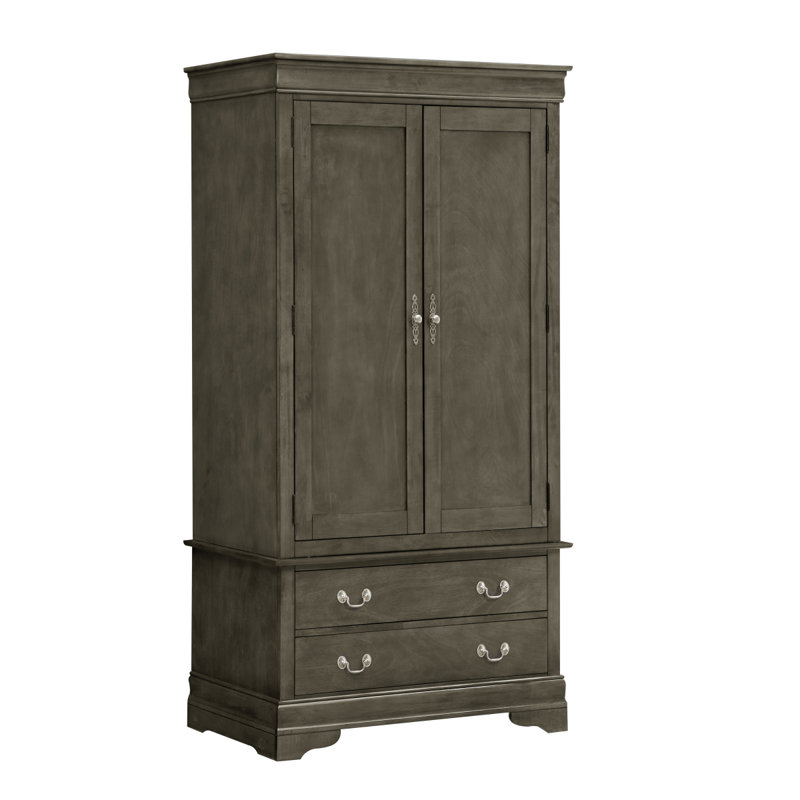 Armoire Glory Furniture Louis Phillipe G3105-A, Gris