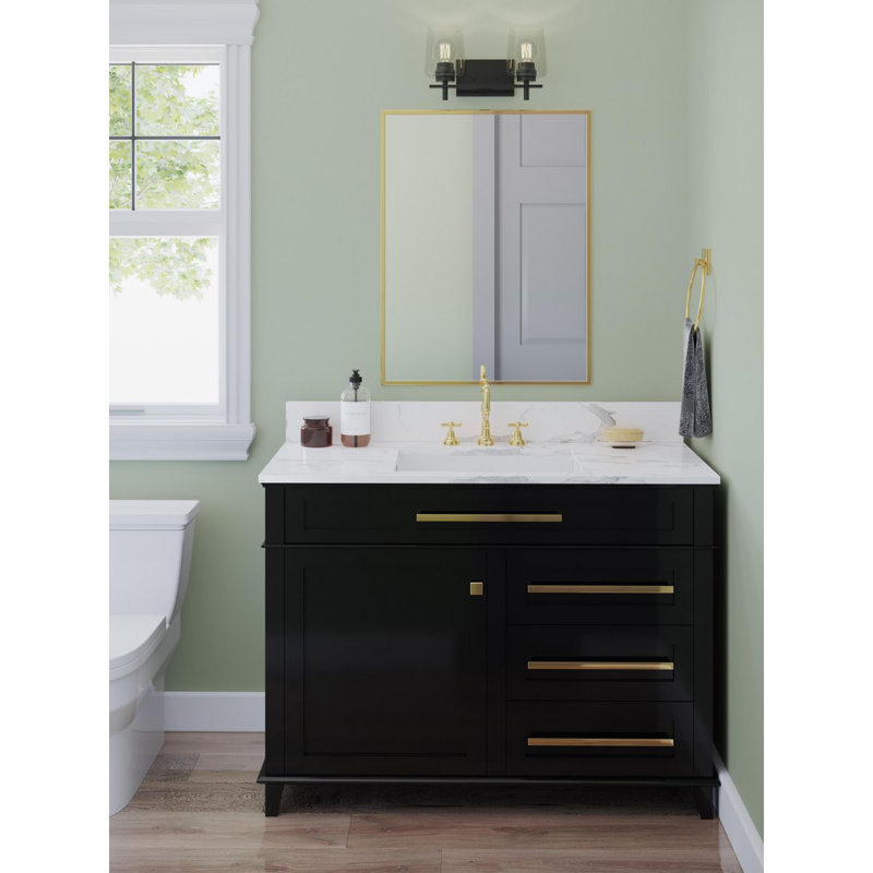 Calais 2 - Light Dimmable Vanity Light, Matte Black