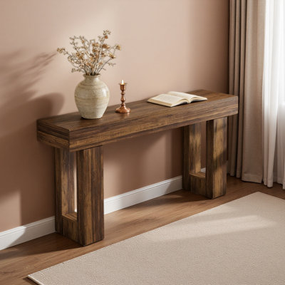 Console élégante, table d'appoint en bois