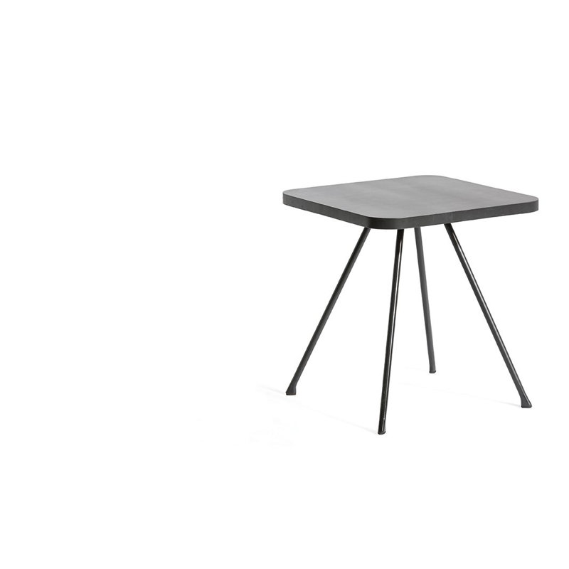 Attol Outdoor Square Coffee Table, 17.63" W x 17.63" L x 19.19" H, Anthracite