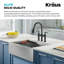 Robinet de cuisine à pont transitionnel et filtre à eau Kraus Allyn-50465762-93762421