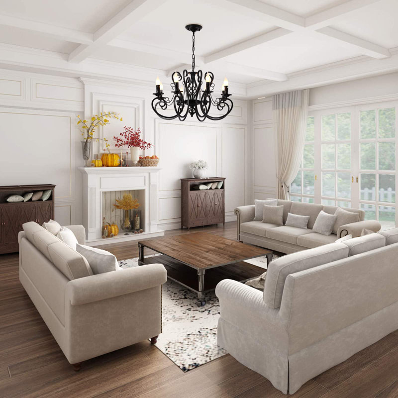 Orovada 1 - Light Chandelier, Light Black
