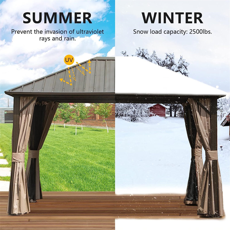 Gazebos With Aluminum Frames, Nets And Curtains