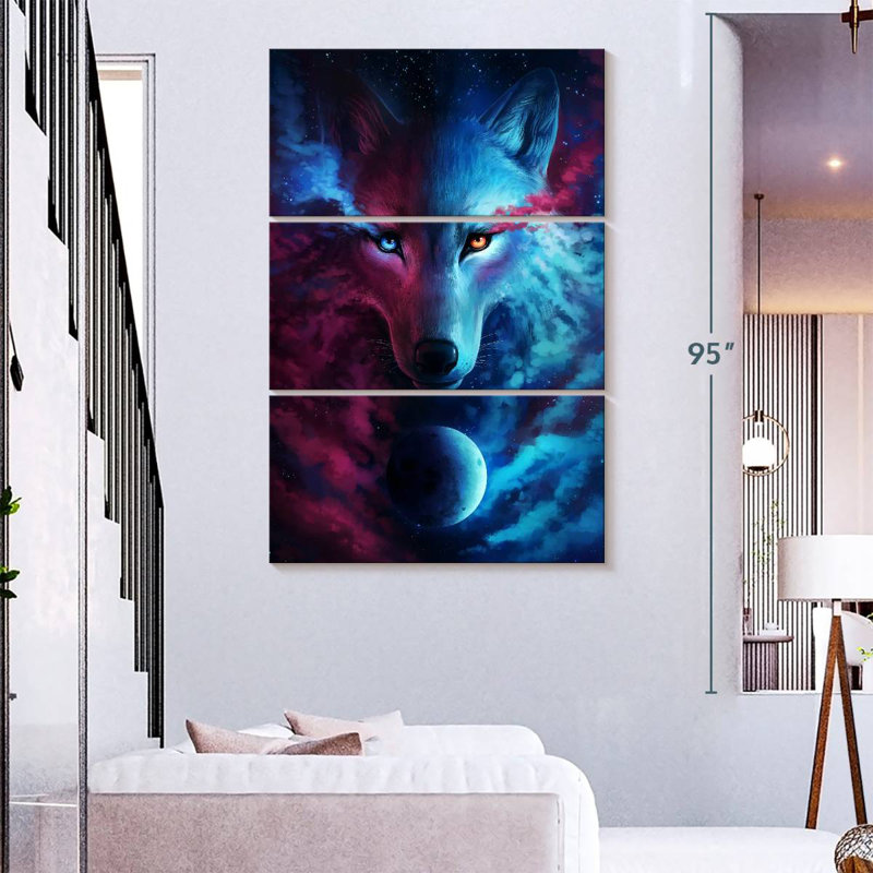 Brampt Where Light And Dark Meet, 74" H x 48" W