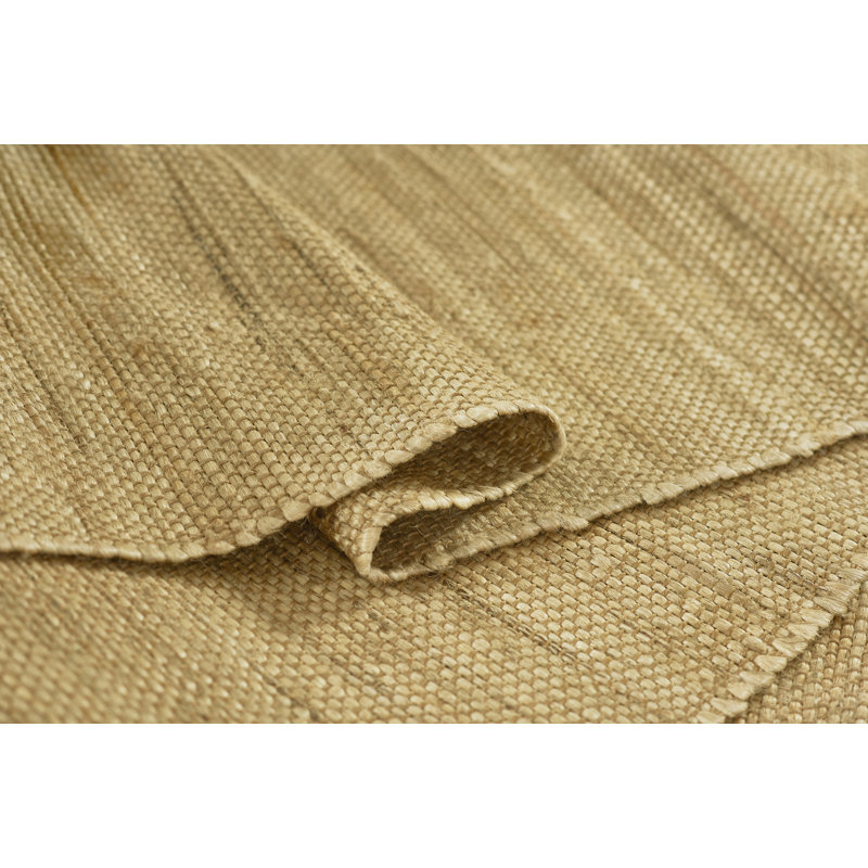 Striped Area Rug in Tan, Rectangle 6'3" x 9'