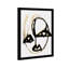 Portrait abstrait noir et blanc, impression d'art minimaliste encadrée pour entrée-68786269-68786270