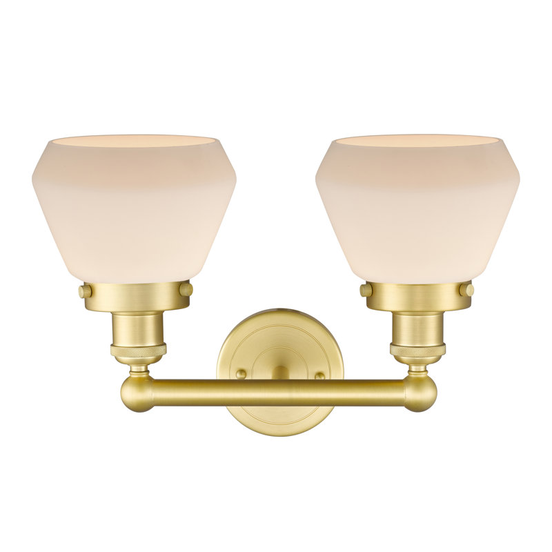 Rivka 2 - Light Dimmable Vanity Light, Matte White, Satin Gold