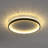 Deontee Modern Dimmable LED Flush Mount Ceiling Light with Remote Control-99207313-112577111
