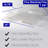 File Organizers - Letter Size, Stackable Trays For Desk - For Office Files, Mail, Documents - 12 Pack, Clear
